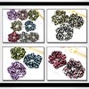 WHITE FANG ZA038 Women's Scrunchie Hair Rubber Leopard Pattern Leopard