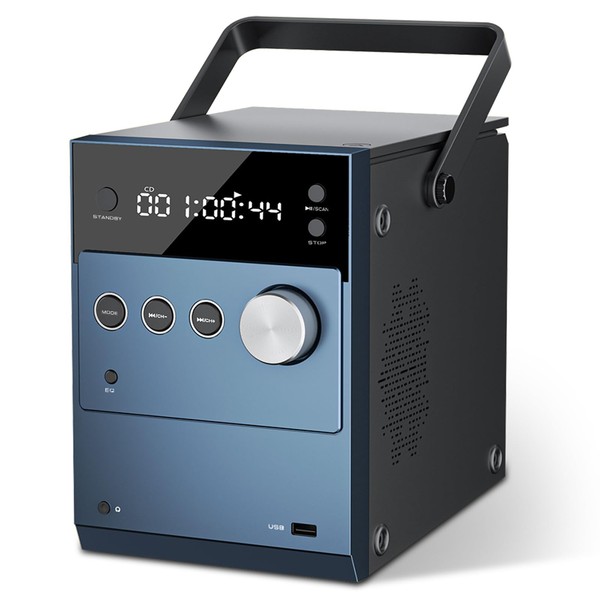 LONPOO Portable CD Player Boombox | 20W Stereo Sounds| Rechargeable