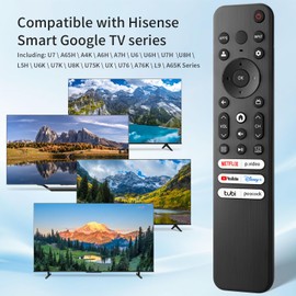 for Hisense-TV-Remote-Control-Replacement,Universal for Hisense UHD 4K ULED Google Smart TVs