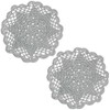 BIBITIME Handmade Crochet Round Lace Doilies Kitchen Table Placemats Wedding