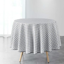 Douceur d'Intérieur Artchic Tablecloth Round White (0) 180 cm