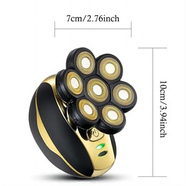 Head Shaver for Bald Men Upgrade 7D Electric Shavers Rechargeable Rotary Shaver Multifunctional Electric Razors