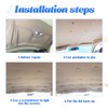 BESULEN 60 Pcs Car Roof Headliner Repair Kit, Grid Cloth