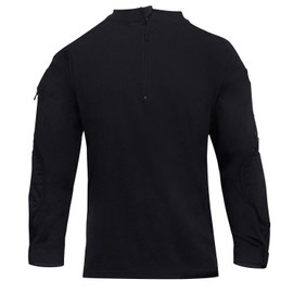 Rothco 19621 1/4 Zip Tactical Airsoft Combat Shirt Color : Black,Size : 3XL