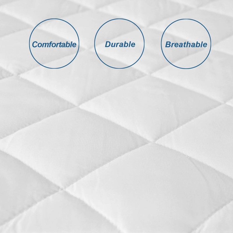 RV Short Queen Mattress Topper Pad Protector Waterproof, Absorbent 60"