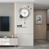 JTWALCLOCK Decorative Modern Wall Clock for Living Room Decor Non