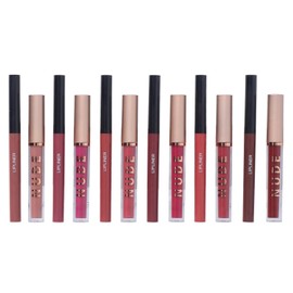 12pcs Lip Gloss Makeup Set Matte Color Waterproof Long Lasting Lip Liner Liquid Lipsticks Set