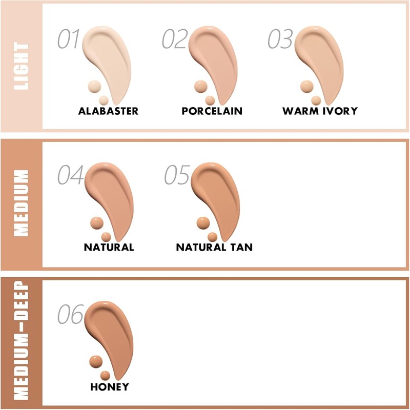 FOCALLURE - 2 en 1 Base de Maquillaje Total y