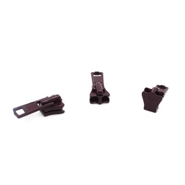 Zipper Repair Solution ~ YKK #3 Vislon Slider - Dark Wine (3 Sliders/Pack)
