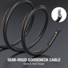 Triple Lens Borescope Inspection Camera, Teslong Professional Endoscope with Light,
