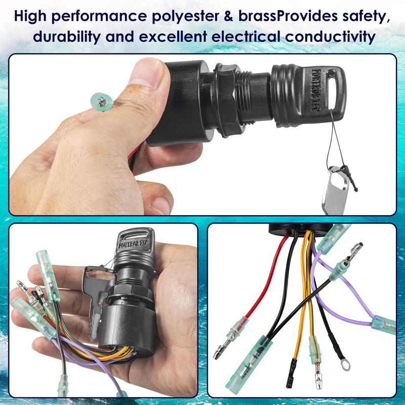 Boat Ignition Switch with Key with Choke Replacement for Mercury