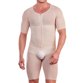 SHAPE CONCEPT 067 Fajas Colombianas para Hombres Mens Girdle High Compression Garmen Shapewear Body Shaper for Men, Beige, 3X-Large