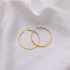 Gacimy Gold Hoop Earrings for Women 14k Real Gold Plated,