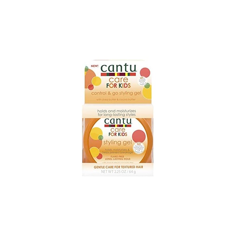 Cantu - Gel de peinado para niños, 2.3 onzas