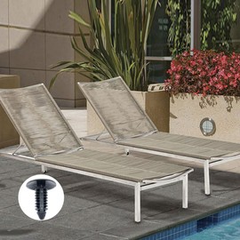 100 pcs Medium Multi-Gauge Rivet, 3/4" Length Patio Strapping Fasteners for Repair Webbing Lawn Chair Lounge for 3/16" or 7/32" Hole(Black)