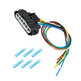 QAGGUM 6-Pin TPS Throttle Position Sensor Connector Fit for Toyota Lexus Scion, Throttle Body Pigtail 6-Way Pigtail Replace 90980-11858