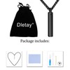 Dletay Urn Necklace for Ashes Stainless Steel Cremation Jewelry for