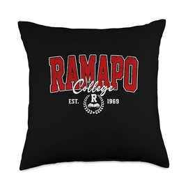 Ramapo Arch Vintage Athletic Sports Design Tee Throw Pillow