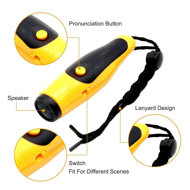 MiOYOOW Electronic Whistle, Handheld Whistle 3 Tone High Volume Emergency