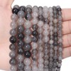 HAAMIIQII 45pcs 8mm Natural Cloudy Quartz Crystal Beads Round Loose