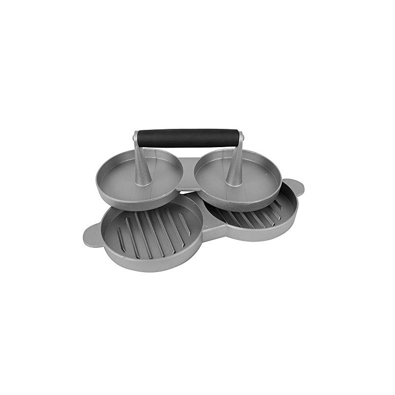 Avanti Non Stick Double Burger Press Grey