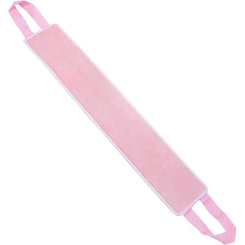 Holibanna Aplicador Banda Textil de Loción Autobronceadora para Espalda Rosa,