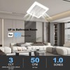VENTECHLATION Bathroom Exhaust Fan with Light, 50 CFM,1.0 Sone, Quiet