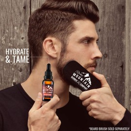 Beard Oil & Leave-in Conditioner - 100% Natural - Cold-Pressed 9 Oil Blend with Cedarwood Scent, Nutrient Rich Eucalyptus, Jojoba, Tea Tree, Coconut Oil