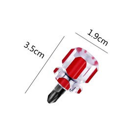 4Pcs Mini Stubby Screwdriver 2-in-1 Interchangeable Handle Screwdriver Mini Sewing Machine Screwdriver for DIY Repairing Pocket Screwdriver Small Screwdriver Set