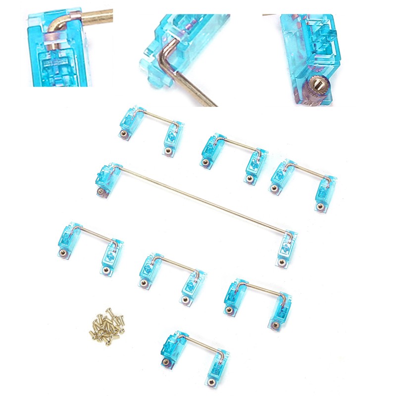 Mechanical Keyboard Stabilizer 2 Specifications with Golden Wire Keycap Accessory
