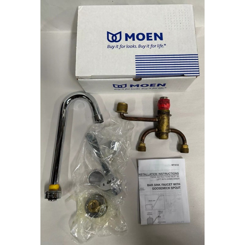 Moen NEW Moen 8901 Chrome Lever Sani-Stream Bar Sink Faucet