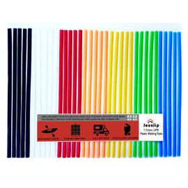 JounJip LDPE Plastic Welding Rods (7 Colors) - Low Density Polyethylene Flat Rods for Kayak Repair, Canoe, PE Water Tank, Auto RV PE Parts, and HDPE repair