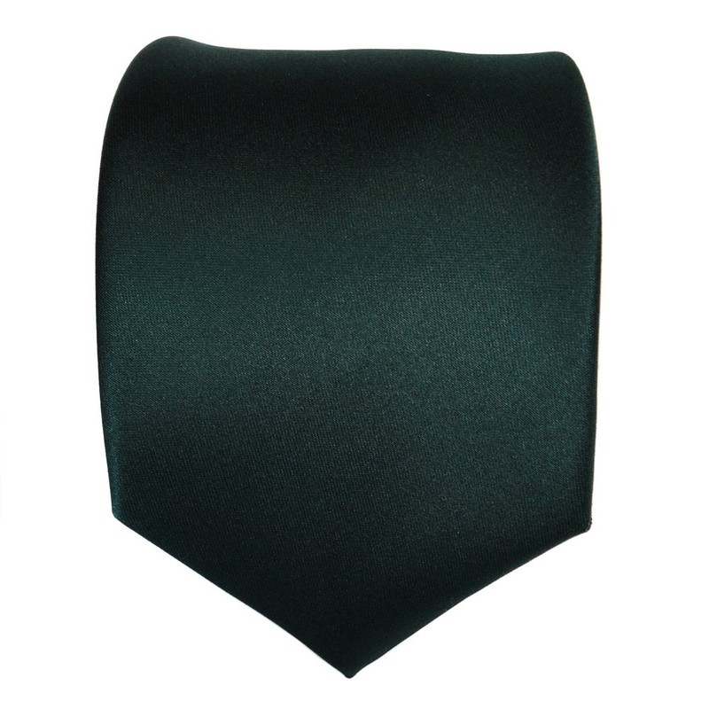Slim TigerTie, Designer Satin Tie, Plain, in Various Colours. -