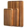 Wood Cutting Boards Set of 3 for Kitchen, Thick Chopping