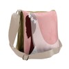 Ambesonne Pink White Messenger Bag, Bride Wedding Dress, Unisex Cross-body