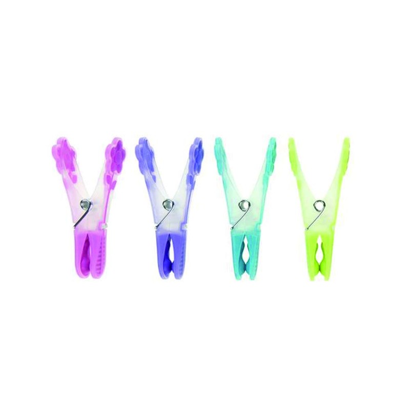 Elliott Extra Strong, Soft Grip, Mini Flower Pegs, 24 Pack,