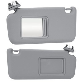 Youxmoto for Toyota RAV4 Grey Left Driver and Right Passenger Side Sun Visor Replacement for Toyota RAV4 2006 2007 2008 2009 2010 2011 2012 2013, Replaces# 74320-42501-B2, 74310-42452-B2