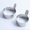 Egg Ring,3 Inch Stainless Steel Omelet Mold Pancake Ring Metal