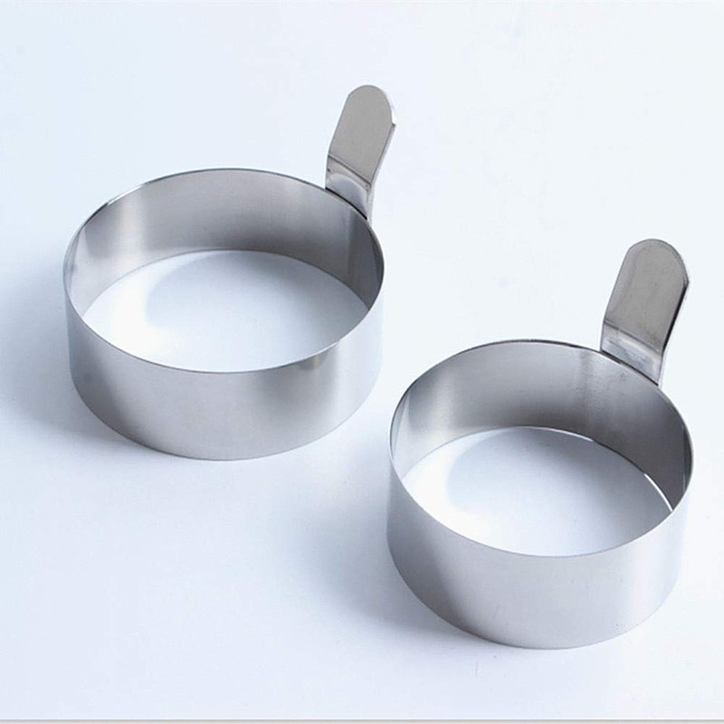 Egg Ring,3 Inch Stainless Steel Omelet Mold Pancake Ring Metal