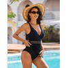 Blooming Jelly Women One Piece Swim Dress Tummy Control Swimsuits