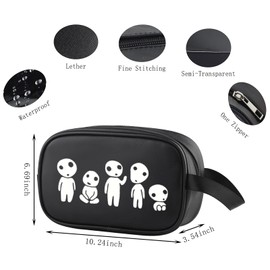 Animed Forest Spirits Clear Makeup Bag Japanese Ghosts Merch Anime Ghosts Lover Gift (Forest Spirits Cbag EU)