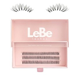 LeBe Lashes Natural Individual Eyelash Extensions - DIY Eyelash Extensions - Natural and Full Look