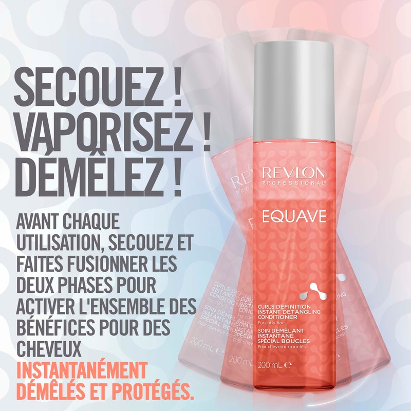 REVLON PROFESSIONAL EQUAVE ACONDICIONADOR BIFÁSICO SIN ACLARADO PARA CABELLO RIZADO