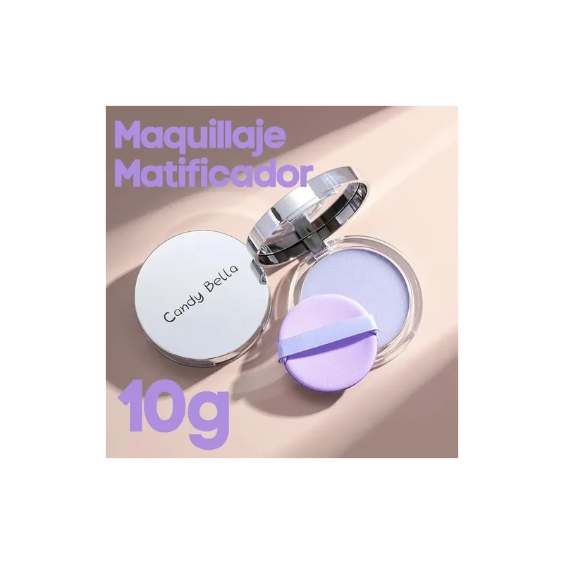 Polvo Matificador Seda Cremoso Lavanda Maquillaje Mate F