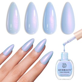 AZUREBEAUTY Nail Polish,Celestial Blue Quick Dry Complete Natural Super Lustrous,Professional for DIY Manicure and Pedicure at Home