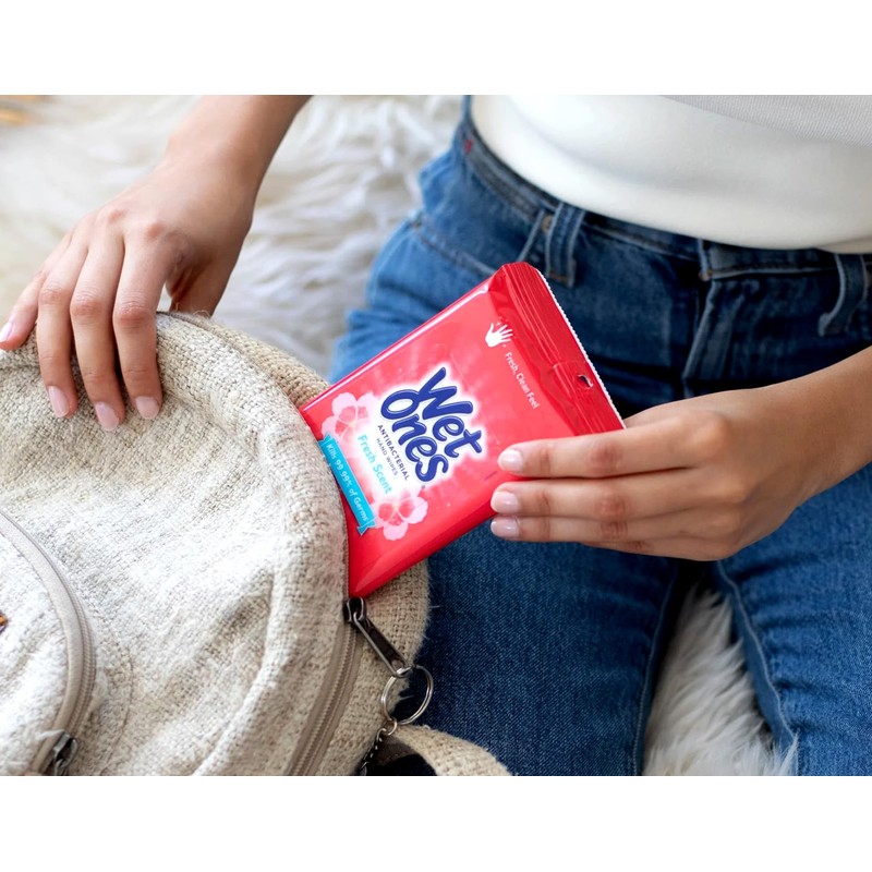 WET ONES Antibacterial Hand Wipes, Fresh Scent 20 ea (Pack