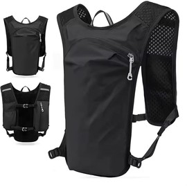 Running Hydration Vest for Women and Men– Lightweight Nylon Chest Pack with Reflective Design & Phone Holder for Running
