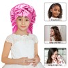 AWAYTR Long Toddler Silk Bonnet for Sleeping Elastic Satin Bonnets