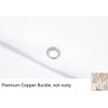 Mantto Marble Shower Curtains No Liner, Waterproof Polyester Fabric Shower