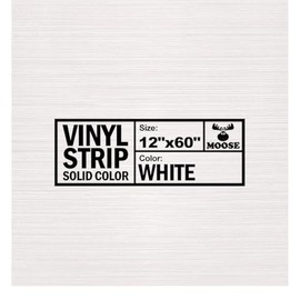 Moose Supply 12-Inch (1-Foot) by 60-Inch (5-Foot) | Solid White | Commercial Grade Vinyl Repair Strip | for Repairing Inflatables and Bounce Houses